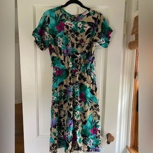 Vintage tropical dress by L.A. Gal